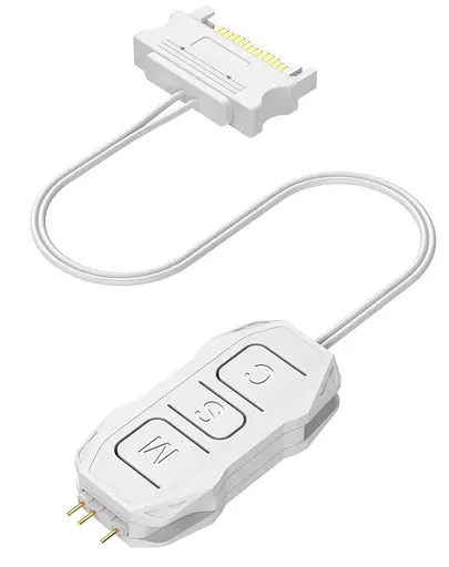 Контролер Coolmoon SK1 WHITE ARGB 3PIN to SATA з пультом (SK1 WHITE) - фото 7