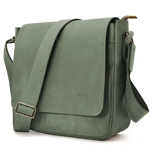 Чоловіча шкіряна сумка через плече TARWA 28х26х9 см sum0028295 - фото 1
