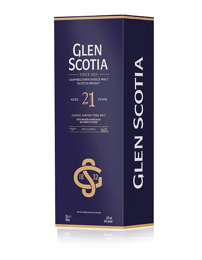 Віскі Glen Scotia 21 yo Campbeltown Single Malt Scotch Whisky 46% 0.7 л в подарунковій упаковці - фото 3