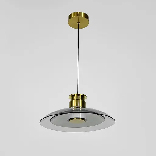 Світильник із подвійним графітовим плафоном Ø 30 см | Арт. AA458-300 GD+Grey | Line F - фото 2