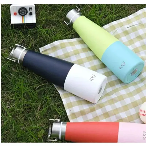 Термос Kiss Kiss Fish Yopin S-U47WS-E 475 мл Intelligent Thermal-insulation Water Cup біло-блакитний - фото 3