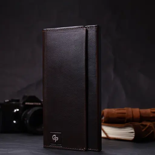 Кожаный мужской кошелек Grande Pelle 10.5х20.3х2.5 см acs0026945 - фото 7