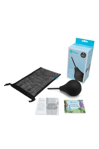 Анальний душ B-Vibe Classic Enema 225 мл (чорний) - фото 3