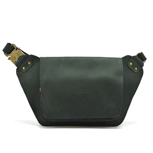 Кожаная мужская сумка на пояс TARWA 14х29х5 см sum0026000 - фото 6