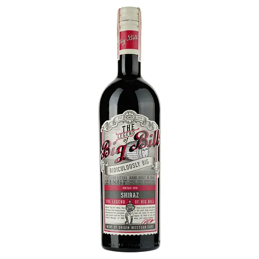 Вино Big Bill Shiraz, красное, сухое, 11-14,5%, 0,75 л - фото 1