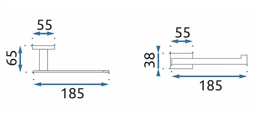 Держатель для туалетной бумаги Rea Oste 332921 04 black REA-06912 Черный матовый - фото 4