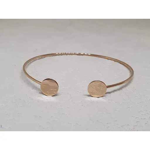 Золотой жесткий браслет Tango . 820213 - фото 3