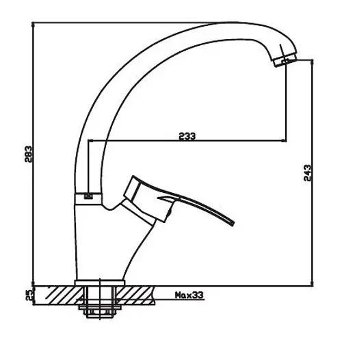Змішувач для кухні Haiba FOCUS 777 (HB0138) - фото 2