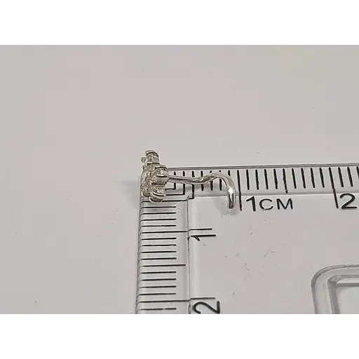 Срібна сережка-пірсинг в ніс Dear. 1045.1С - фото 4