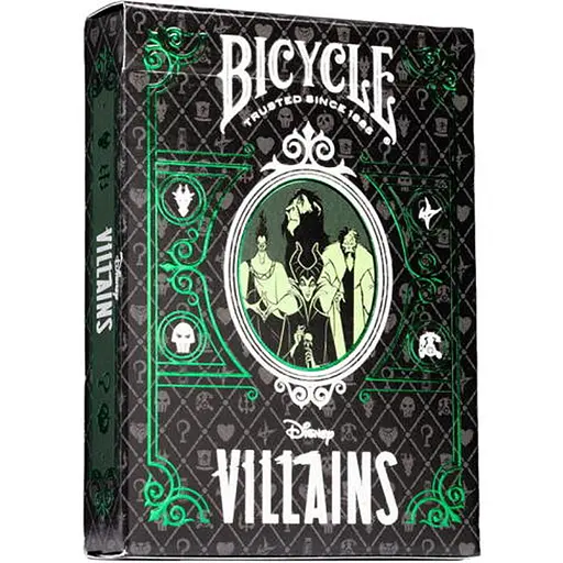 Карти гральні United States Playing Card Company Bicycle Disney Villains (green) (ВР_БДВГ) - фото 1