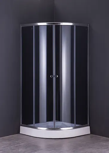 Душевая кабина без поддона Mixxus Plain SC01-90x90x185-GR хром серое тонированное стекло 4 мм MI6900, Хром, Универсальная, тонированный, хром - фото 5