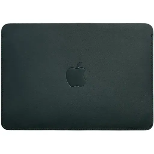 Чохол із натуральної шкіри BlankNote для MacBook 13 дюйм Зелений краст - фото 1