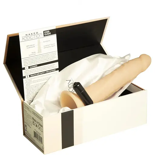 Фаллоимитатор Addiction Naked - 9" silicone Dual Density Bendable Dildo Vanilla - фото 7