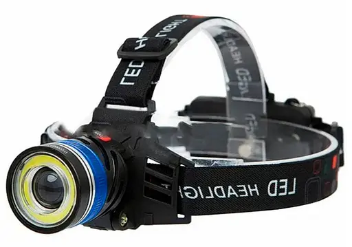 Яркий аккумуляторный налобный фонарь на голову WD-127 2 х 18650 - фото 3