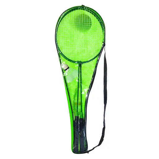 Набір для бадмінтону, 2 залізні ракетки 66 см, волан, у чохлі (В асортименті)