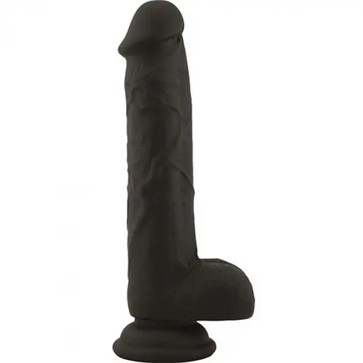 Фалоімітатор Real Safe Brush 8.5", 21 см (чорний) - фото 1