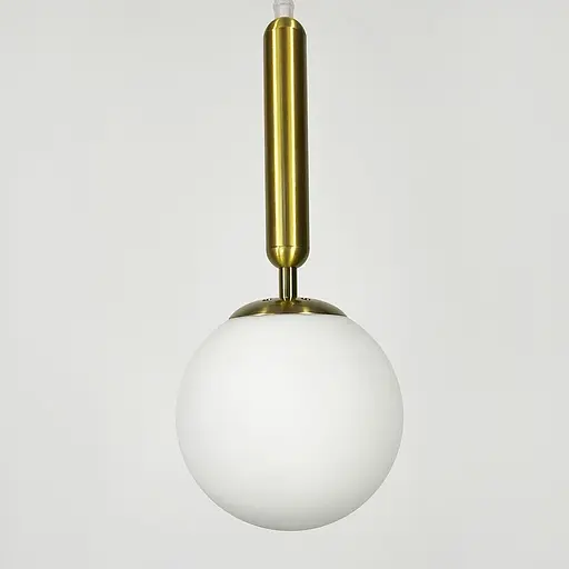 Підвісний світильник в латунному корпусі з білим плафоном | Арт. A91086/1 CP | Line F - фото 4