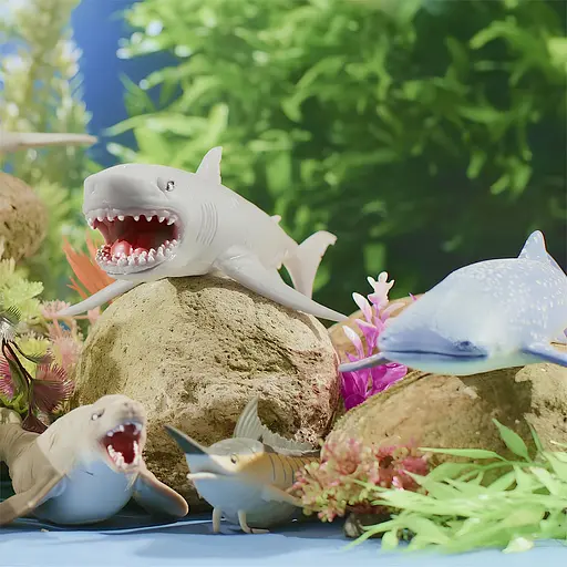 Дисплей стретч-іграшок #sbabam Legend of Animals Максі Хранителі Океану 10 шт. (106/CN24-CDU) - фото 6