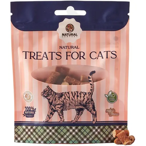 Лакомство для кошек Natural снеки с говядиной курицей и льном 35 г