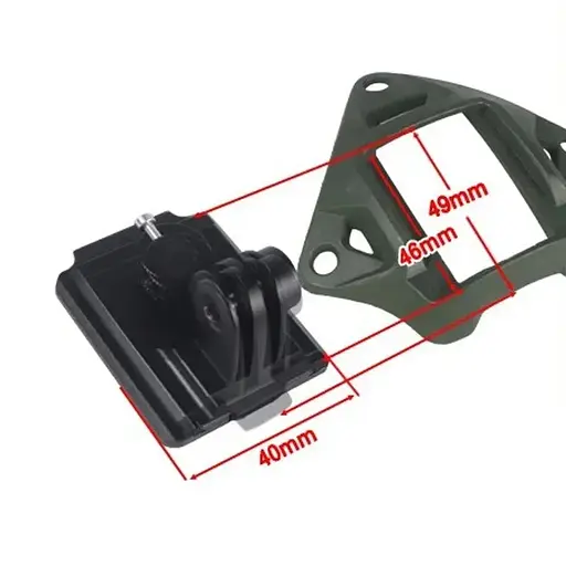 Универсальный NVG адаптер на шлем Nectronix M-40U для крепления экшн камер или приборов ночного видения - фото 7