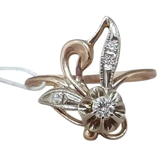 Золотое кольцо Гаразд с бриллиантами. 302333 18