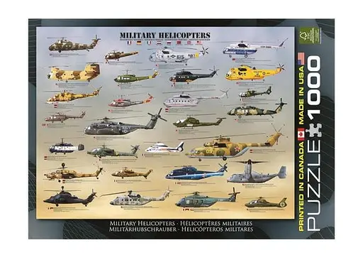 Пазл EuroGraphics Військові гелікоптери 1000 ел. (6000-0088) - фото 2