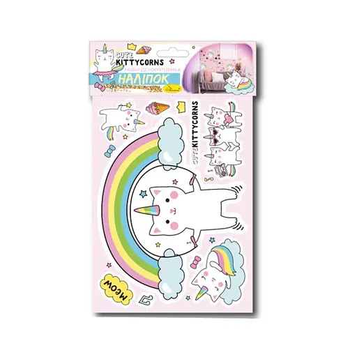 Набор декоративных наклеек А3 "Kittycorns" НДН-02-4