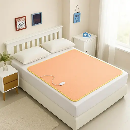 Електричне простирадло Yasam 120×160 см із підігрівом Персиковий - фото 3