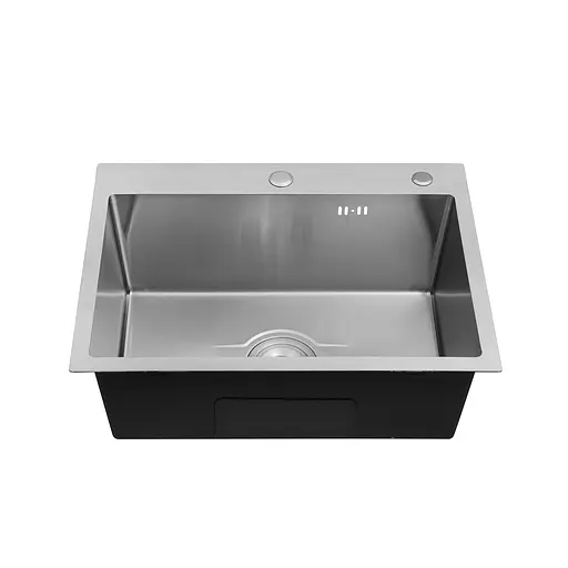 Кухонная мойка Kroner KRP Derby - 5843HM ​​Brush (2,5/0,5 мм) CV027235, Нержавеющая сталь - фото 4