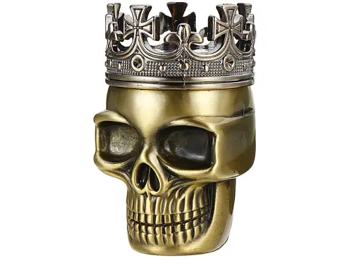 Гриндер для измельчения табака D&K Череп в короне DK-5067-B Gold (15700) - фото 3