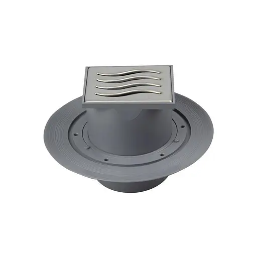 Трап для душа Pestan Confluo Vertical Dry вертикальный с фланцем 10х10 см 30412 - фото 1