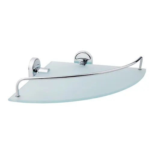 Полка стеклянная угловая Lidz (CRG)-114.10.01 - фото 1