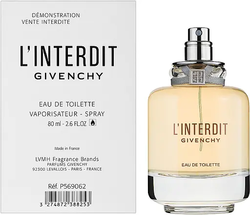 Оригинал Givenchy L'Interdit Eau De Toilette 80 мл ТЕСТЕР туалетная вода - фото 1