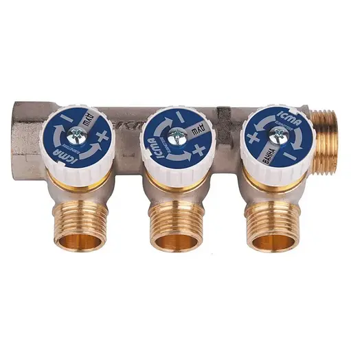 Коллектор Icma 3/4" 3 выхода №227 - фото 1