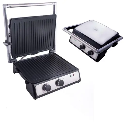 Прижимной электрический гриль Crownberg Cb-1044 2000W - фото 3