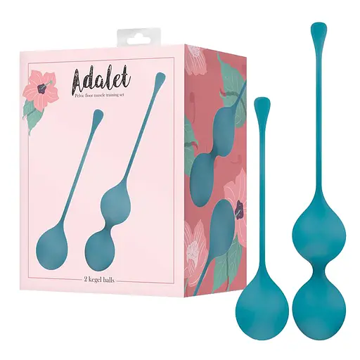 Набір вагінальних кульок Adalet Spheres 2 шт (блакитний) - фото 9