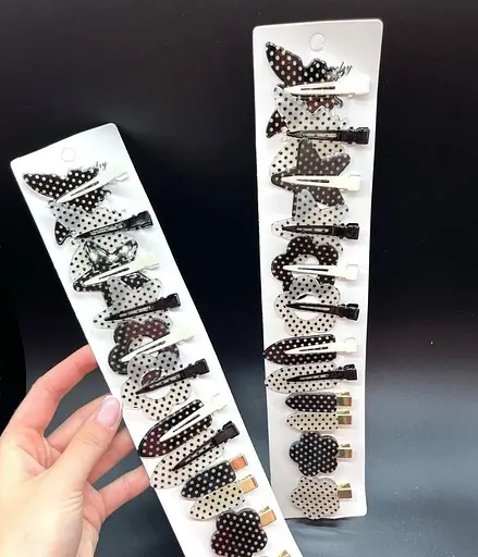 Набір шпильок клік для зачісок Комплект фігурних шпильок для волосся - фото 2