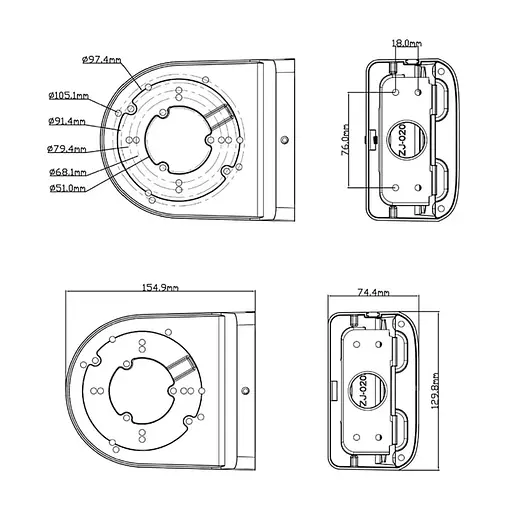 Кронштейн TVT TD-YZJ0203 (77-00105) - фото 2