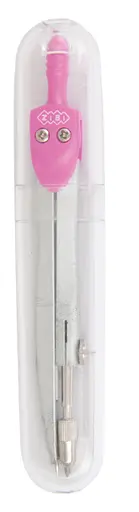 Циркуль BASIS в жестком футляре типа "градусник", розовый, KIDS Line ZB.5301BS-10 Zibi (4823078945679) - фото 1