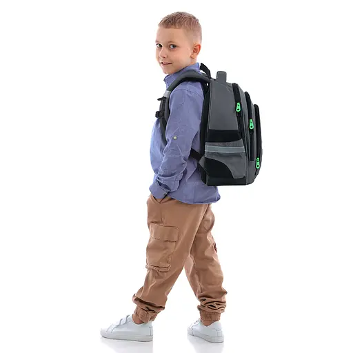 Рюкзак GoPack Education 2606S Run Play Win Темно-серый (GO26-2606S-4) - фото 19