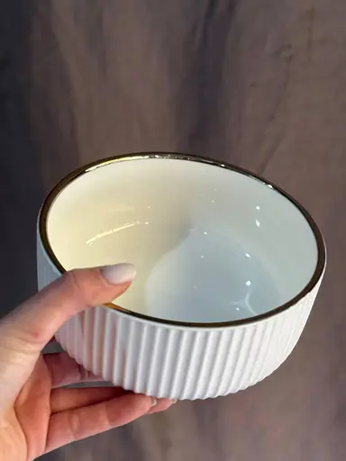 Керамическое блюдо 1568 G для сервировки с декоративной подставкой 16 см - фото 3