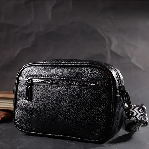 Классическая кожаная сумка Vintage через плечо на одно отделение 21х14х8 см sum0029035 - фото 9