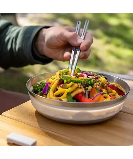 Миска складная Sea To Summit Detour Stainless Steel Collapsible Bowl M Moonstruck Grey (1033-STS ACK039011-051802) - фото 3