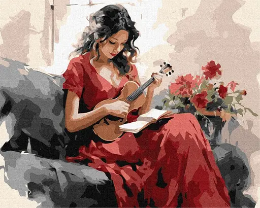 Набор для росписи по номерам Мелодичная грация, 40x50 см