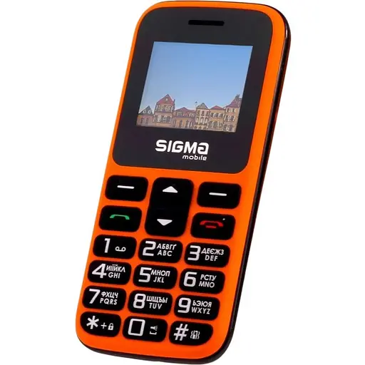 Мобільний телефон (бабушкофон) Sigma mobile Comfort 50 HIT Orange - фото 2