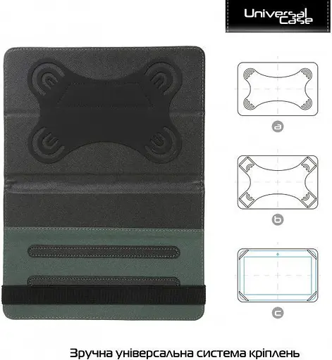 Чохол-книжка ArmorStandart Elastic Band 8" (ARM59081) Black [72871] - фото 2
