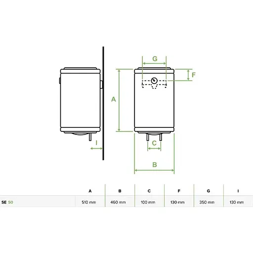 Бойлер Bandini Water Heaters SE 50 (SE0050C5VR337) (140050) - фото 6