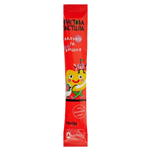 Пастила фруктова Премія яблуко та вишня 15 г