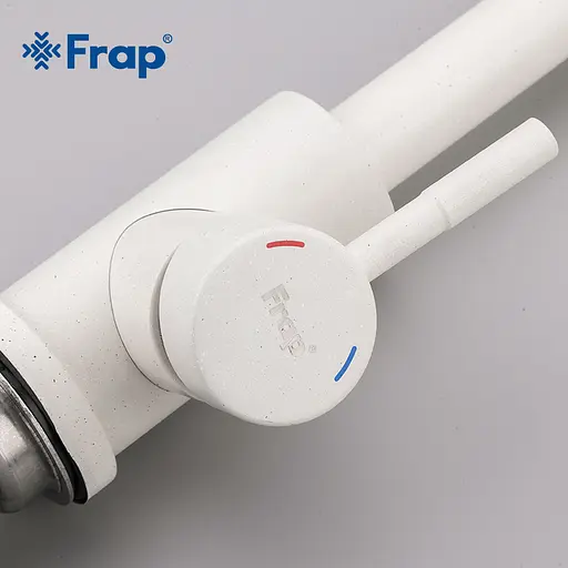 Смеситель для кухни U-гусак гайка Ø35 Frap 1/10 F40899-1 Нержавеющая сталь - фото 5