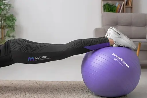 М'яч для фітнесу (фітбол) Power System PS-4018 Ø85 cm PRO Gymball Purple (PS-4018_85cm_Purple) - фото 5